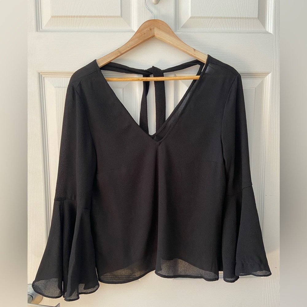Sheer Black Blouse